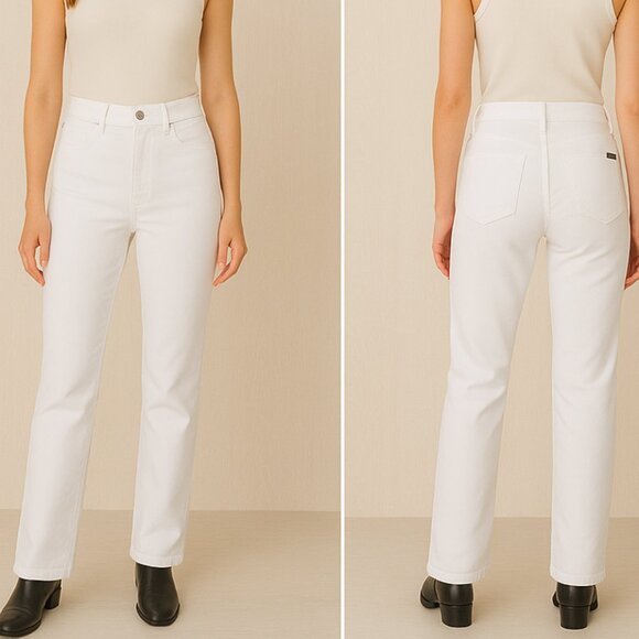 Joe's Jeans Denim - Joe's Jeans Women's White Mid Rise Straight Leg Jeans size 27